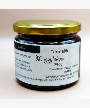 Meggylekvár mézzel 250g